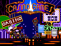 Casino Games (USA, Europe) Title Screen